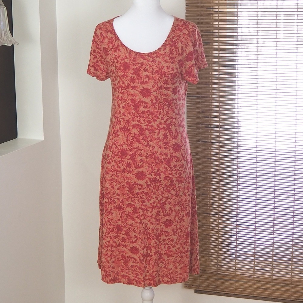 Peruvian Connection‎ Fresco Floral Tunic Dress Women's Size Medium